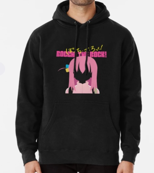 Bocchi The Rock Hoodie: Hitori Cute Design Hoodie 8 - Bocchi the Rock Merch a4 - Bocchi the Rock Merch